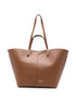 Emporio Armani Leather Tote Bag BROWN