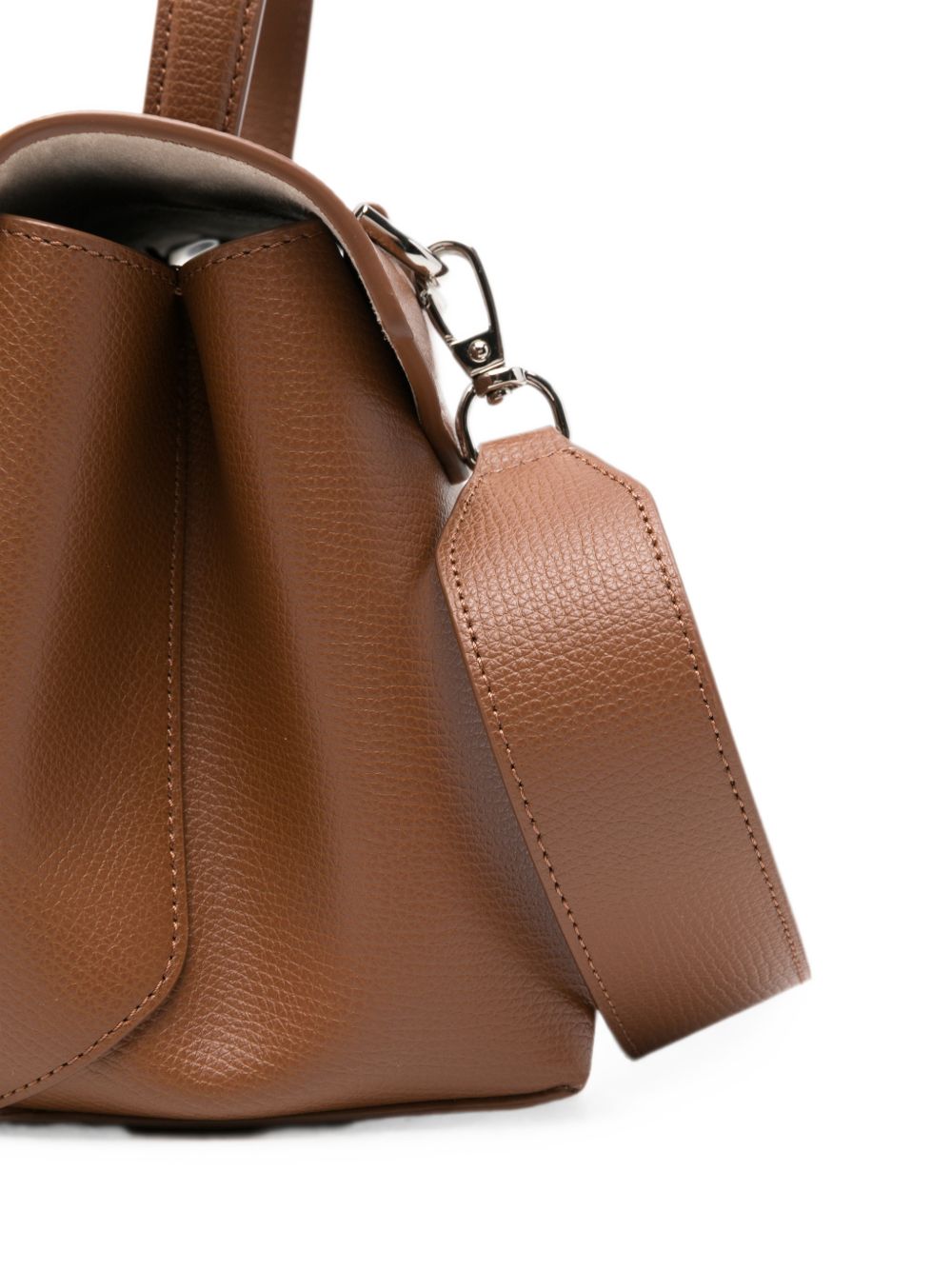 Emporio Armani Leather Top Handle Bag BROWN