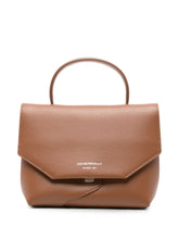 Emporio Armani Leather Top Handle Bag BROWN