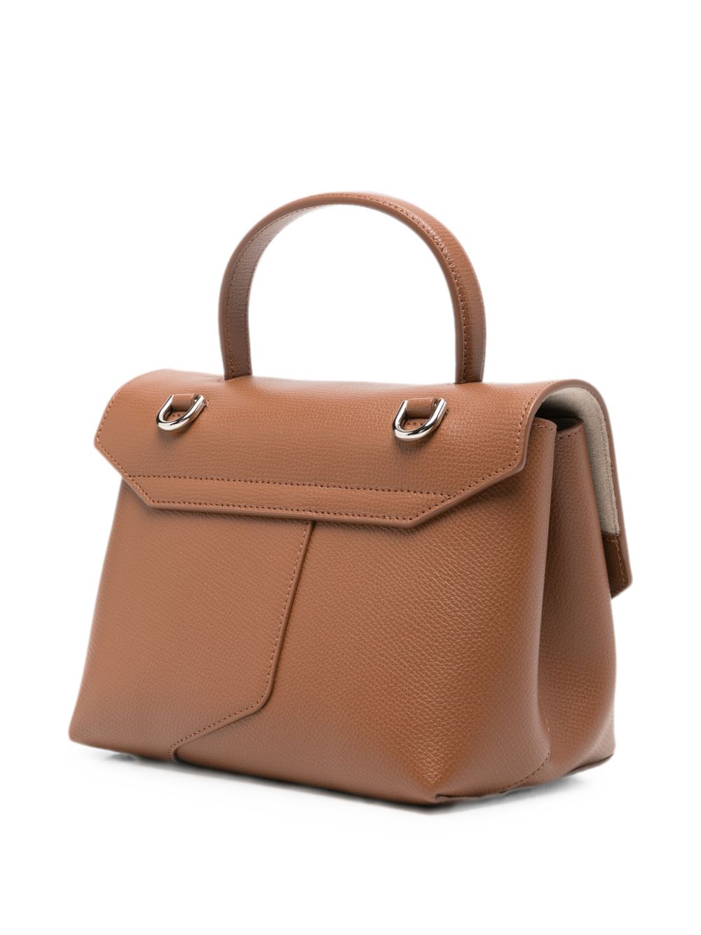 Emporio Armani Leather Top Handle Bag BROWN