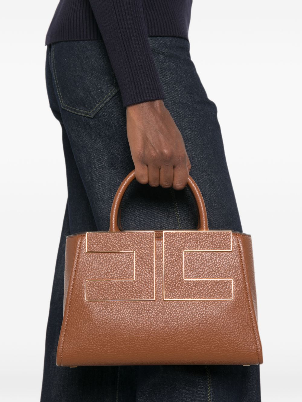 Elisabetta Franchi Shoulder Bag BROWN