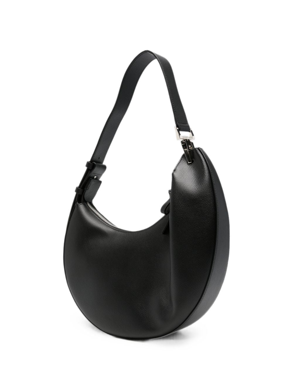 Emporio Armani Leather Shoulder Bag BLACK