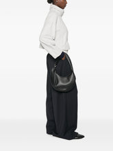 Emporio Armani Leather Shoulder Bag BLACK