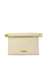 Jacquemus Le Rond Carré Clutch Ivory