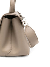 Emporio Armani Leather Top Handle Bag Gray