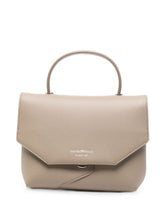 Emporio Armani Leather Top Handle Bag Gray