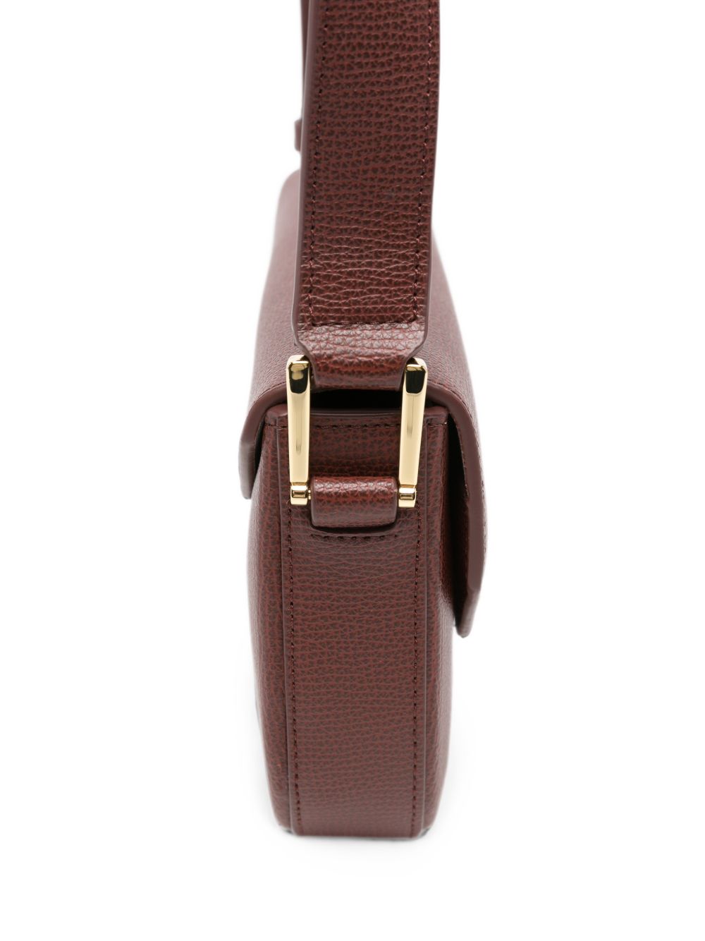Emporio Armani Leather Crossbody Bag BROWN