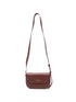 Emporio Armani Leather Crossbody Bag BROWN