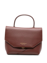 Emporio Armani Leather Top Handle Bag BROWN