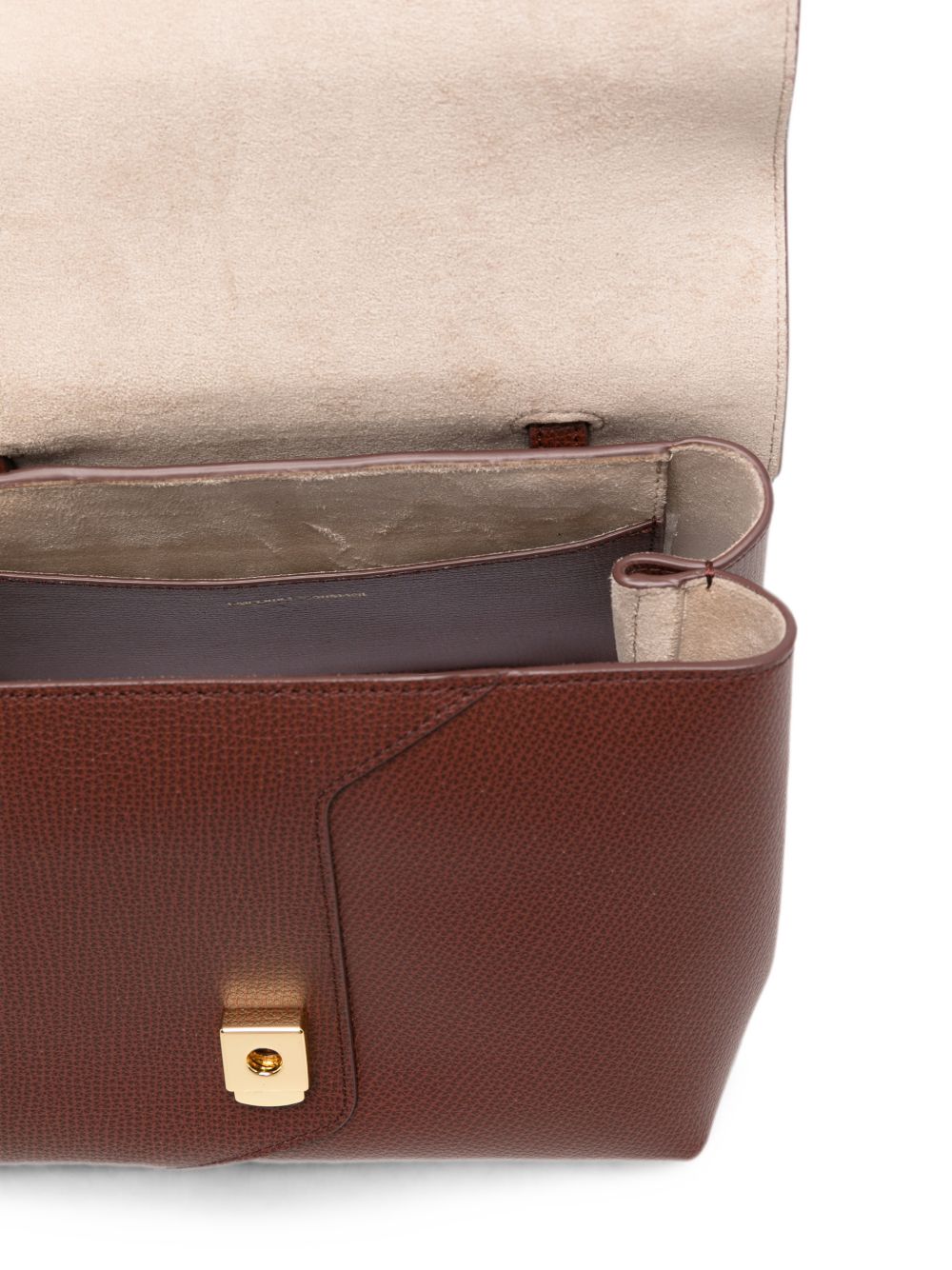 Emporio Armani Leather Top Handle Bag BROWN