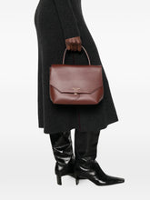 Emporio Armani Leather Foldover Bag BROWN