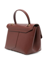 Emporio Armani Leather Foldover Bag BROWN