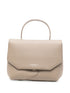 Emporio Armani Leather Foldover Bag BROWN