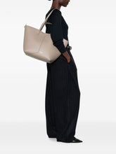 Emporio Armani Leather Tote Bag Gray