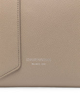 Emporio Armani Leather Tote Bag Gray