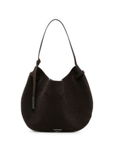 Emporio Armani Suede Leather Shoulder Bag BROWN