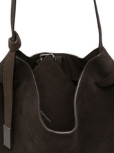 Emporio Armani Suede Leather Shoulder Bag BROWN
