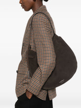 Emporio Armani Suede Leather Shoulder Bag BROWN