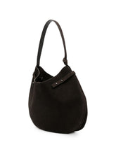 Emporio Armani Suede Leather Shoulder Bag BROWN