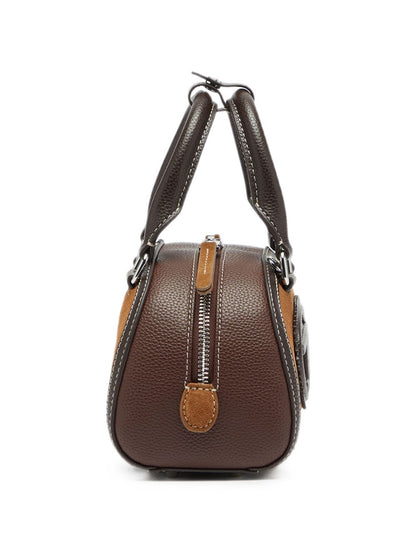 Diesel Leather Top Handle Bag Brown