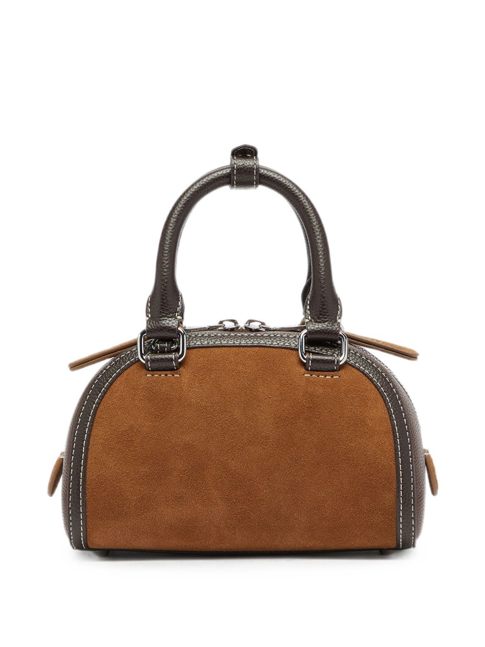 Diesel Leather Top Handle Bag Brown