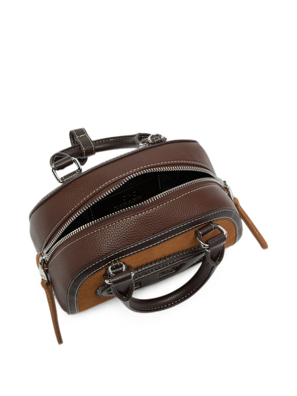Diesel Leather Top Handle Bag Brown