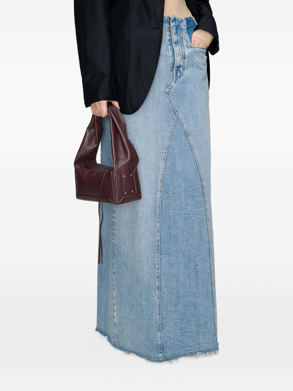 Maison Margiela Box Bag East West Small BORDEAUX