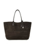 Hogan Address Medium Leather Tote BROWN