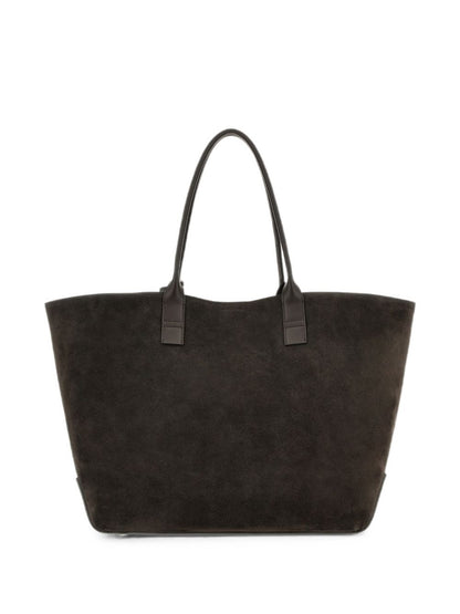 Hogan Address Medium Leather Tote BROWN