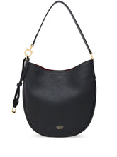 Ferragamo Medium Leather Hobo Bag BLACK