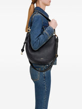 Ferragamo Medium Leather Hobo Bag BLACK