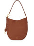 Ferragamo Medium Leather Hobo Bag Brown