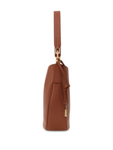 Ferragamo Medium Leather Hobo Bag Brown