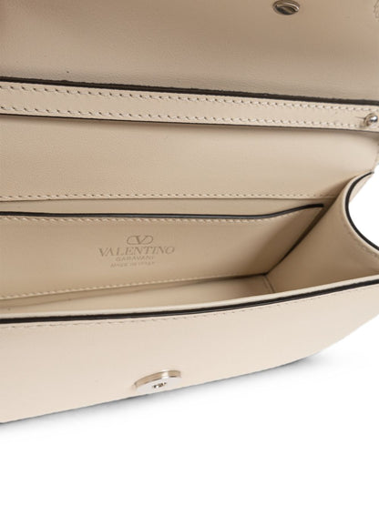 Valentino Garavani VLogo Crystal Embellished Bag Ivory