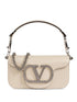 Valentino Garavani VLogo Crystal Embellished Bag Ivory