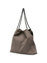 Stella McCartney Faux-Suede Ruched Bag BROWN