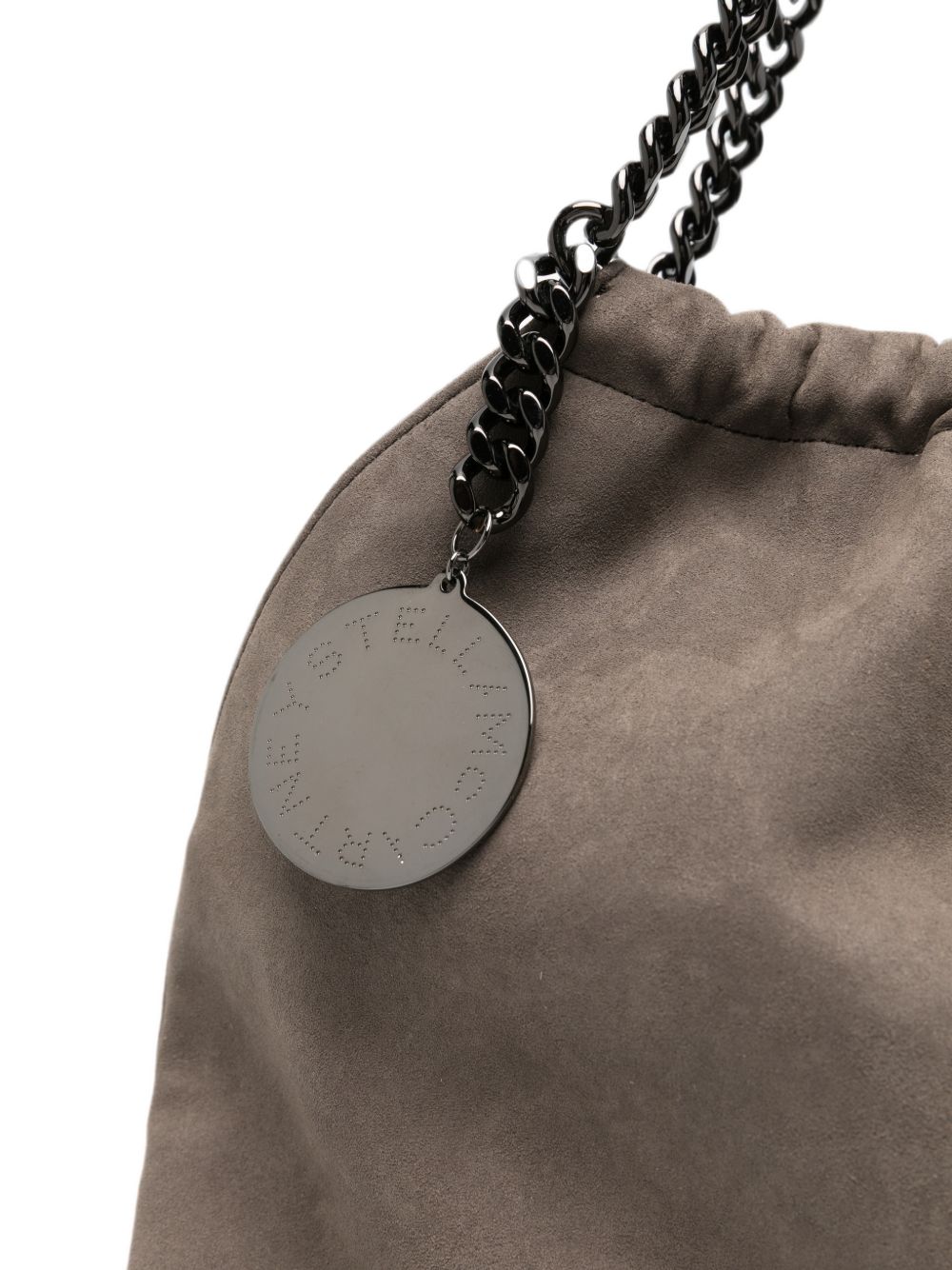 Stella McCartney Faux-Suede Ruched Bag BROWN