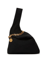 Stella McCartney Chain-Link Shoulder Bag BLACK