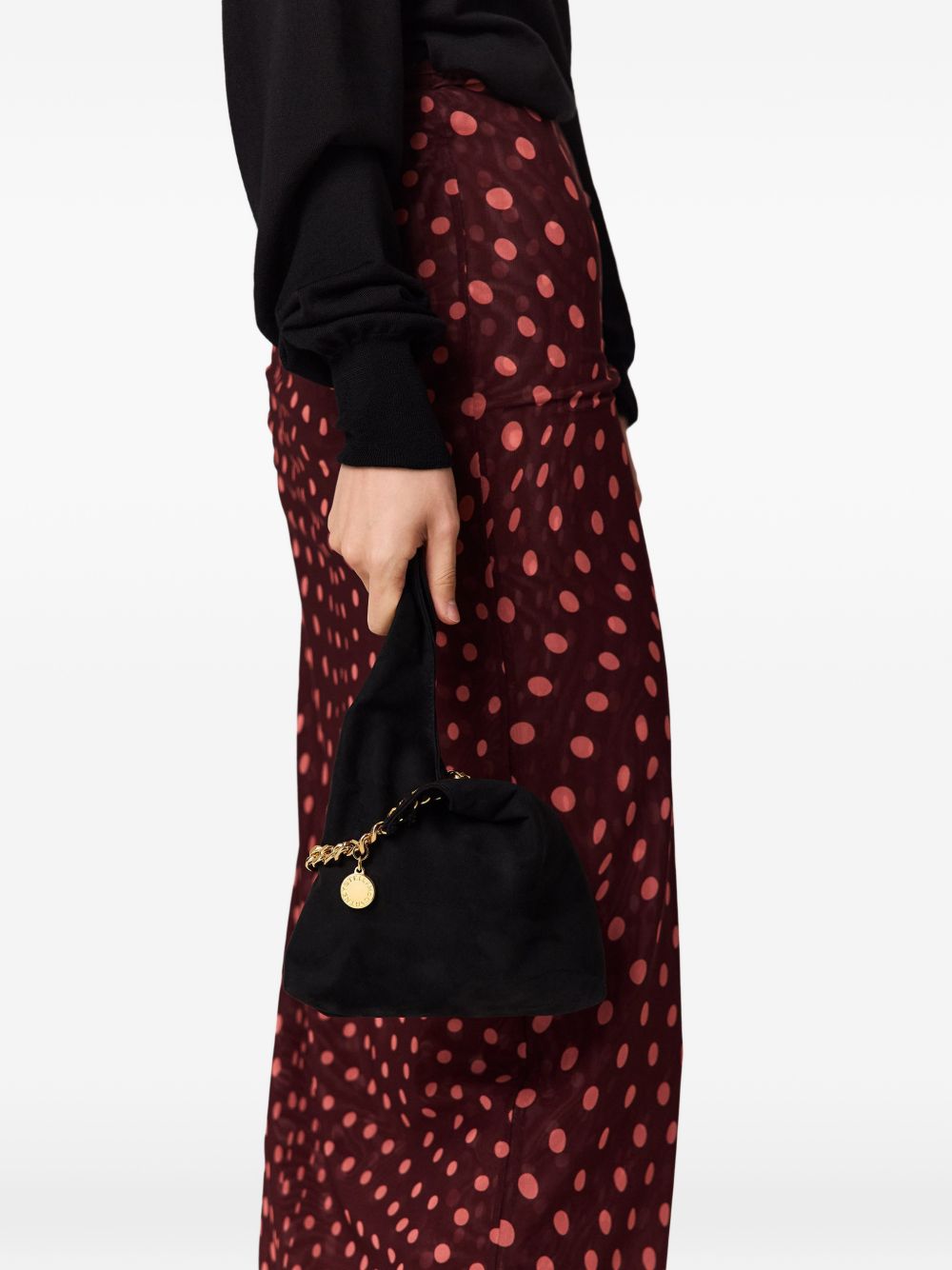 Stella McCartney Chain-Link Shoulder Bag BLACK