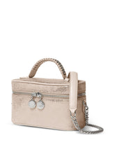 Stella McCartney Crackle Whipstitch Shoulder Bag PINK