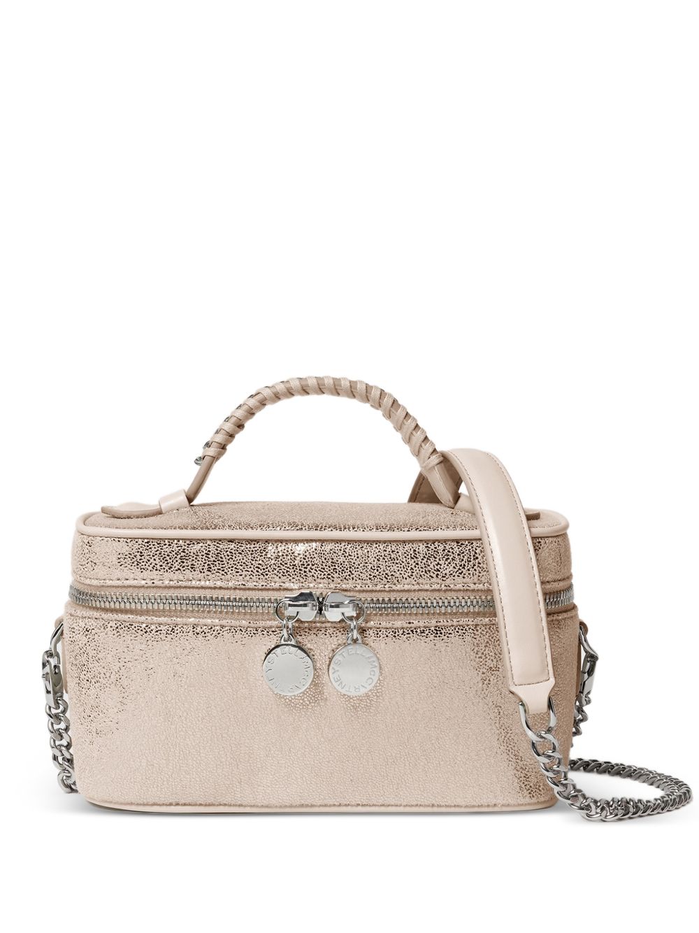 Stella McCartney Crackle Whipstitch Shoulder Bag PINK