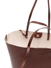 Emporio Armani Leather Tote Bag BROWN
