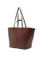 Emporio Armani Leather Tote Bag BROWN