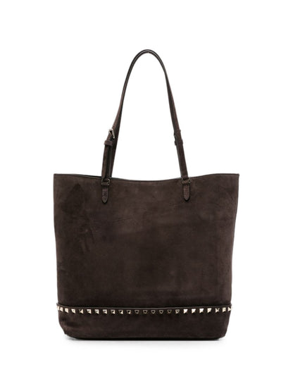 Valentino Garavani Rockstud Small Shoulder Bag BROWN