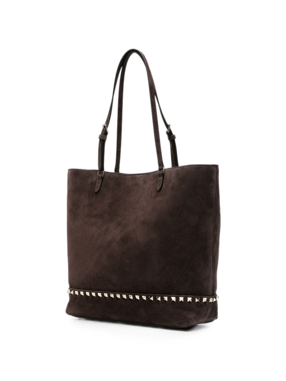 Valentino Garavani Rockstud Small Shoulder Bag BROWN