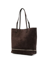 Valentino Garavani Rockstud Small Shoulder Bag BROWN