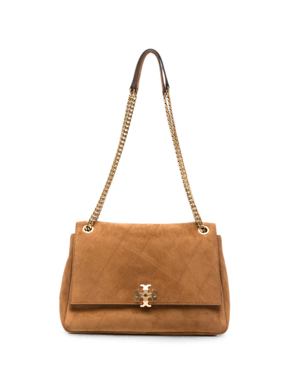 Tory Burch Kira Quilted Crossbody Bag CAMEL