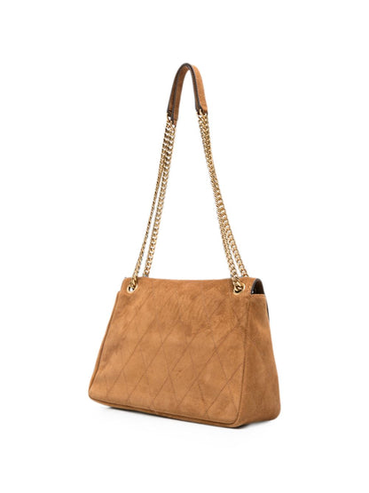 Tory Burch Kira Quilted Crossbody Bag CAMEL