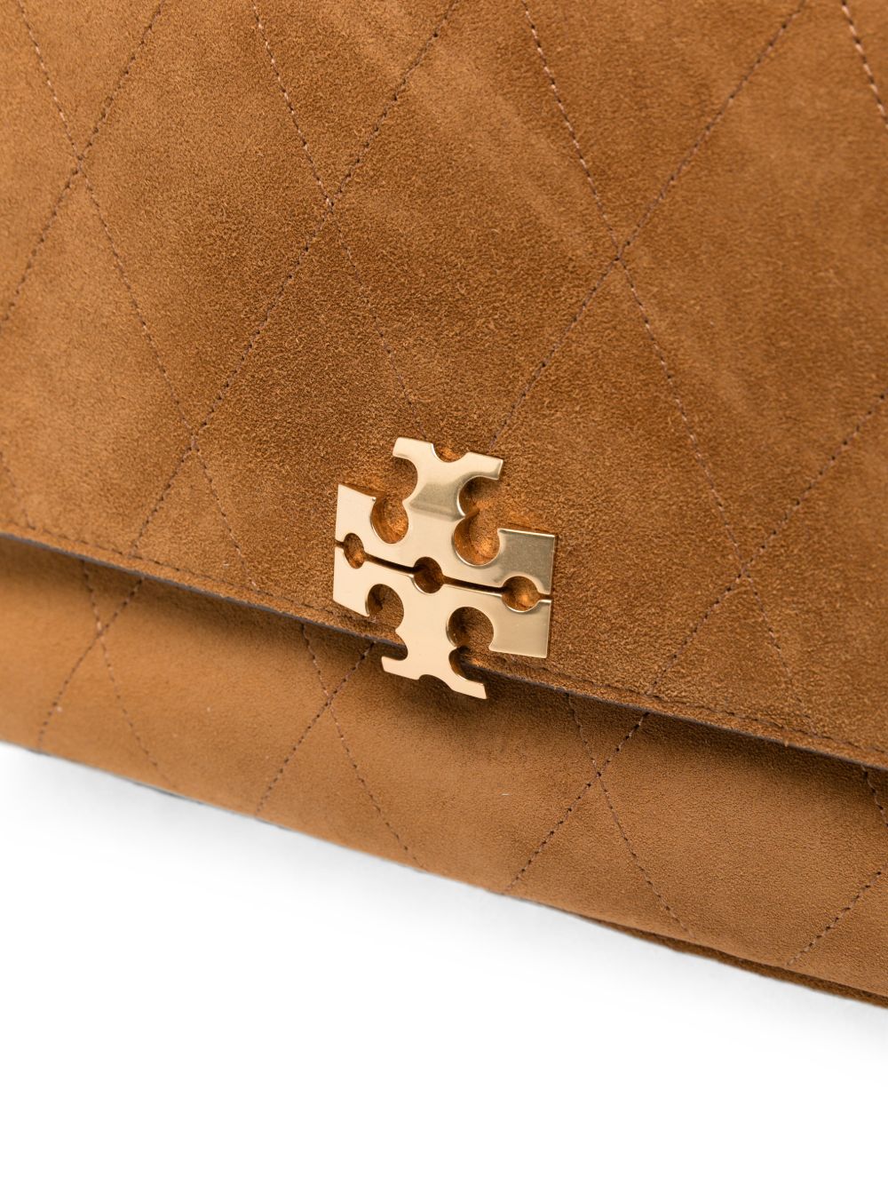 Tory Burch Kira Quilted Crossbody Bag CAMEL