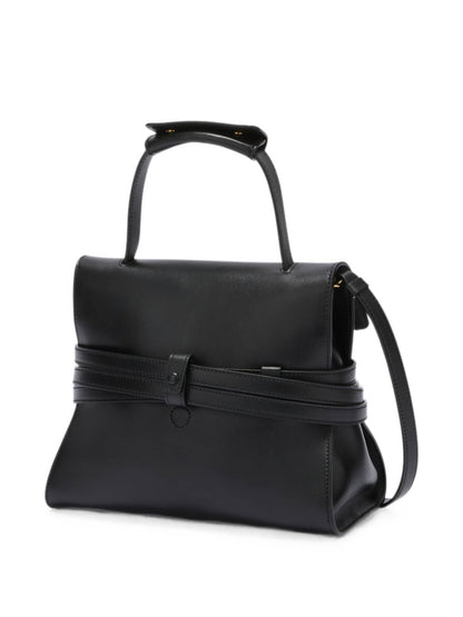 Moschino Buckle Strap Shoulder Bag BLACK